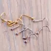 Wholesale Fashion Solid Color Stainless Steel Nose Studs 1 Piece Nose Pin