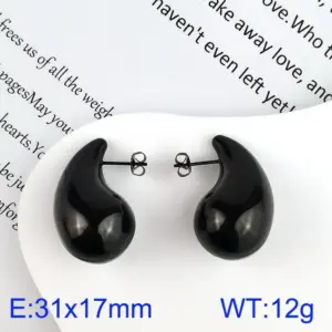 ER1332-Black Water Drop