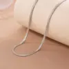 Wholesale 304 Stainless Steel Titanium Steel Solid Color Vacuum Plating Real Gold Plated 18K Gold Hip-Hop Waterproof Non Tarnish Blade Chain Necklace