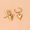 Wholesale 1 Pair Fashion Cross Devil'S Eye Heart Shape Butterfly Gold Plated 304 Stainless Steel Artificial Pearls Rhinestones Stainless Steel Earrings
