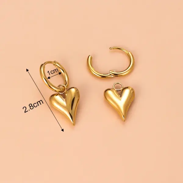 Wholesale 1 Pair Fashion Cross Devil'S Eye Heart Shape Butterfly Gold Plated 304 Stainless Steel Artificial Pearls Rhinestones Stainless Steel Earrings