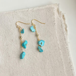 Synthetic turquoise tassel