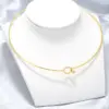 Wholesale Jewelry Casual Simple Style Geometric 304 Stainless Steel 18K Gold Plated Choker