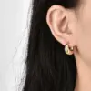 Wholesale 1 Pair Simple Style Classic Style Commute Geometric Plating Copper 18k Gold Plated Rose Gold Plated Silver Plated Earrings