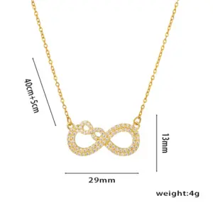 348 Gold Full Diamond Double 8 Words