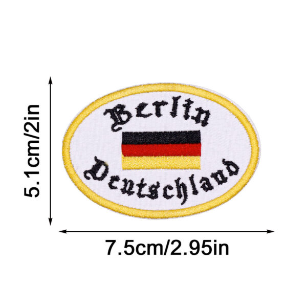 oly-858ba45e8a16f49f4627d412013a17ef Wholesale Flower cloth patch no-sew German epaulette patch