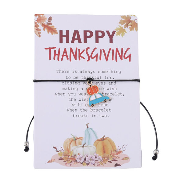 Wholesale Thanksgiving Maple Leaf Turkey Pine Cone Bracelet