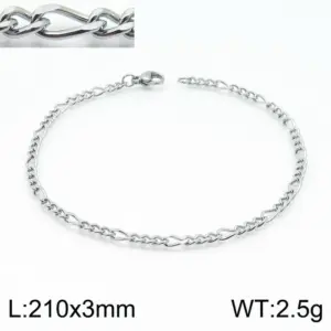 Steel Color 210 * 3mm = Bracelet KB146847-Z