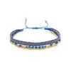 Simple Style Classic Style Color Block Natural Stone Layered Knitting 18k Gold Plated Bracelets
