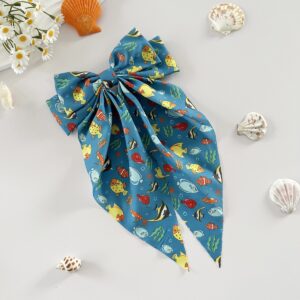 03 tropical fish on blue background