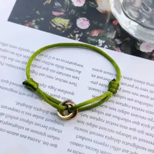 Army Green Three-Ring Bracelet