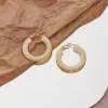 Wholesale 1 Pair Retro Exaggerated Circle Round Plating 304 Stainless Steel Arylic Resin 18K Gold Plated Hoop Earrings