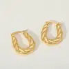 Wholesale 1 Pair Casual Elegant Geometric 304 Stainless Steel 18K Gold Plated Ear Studs