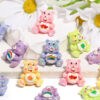 Wholesale Creative cartoon rainbow vertical hole beads OLY Exclusive
