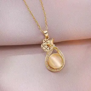 X2278 Gold Purse Necklace