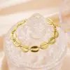18K Gold Plated Shell Stainless Steel Simple Style 304 Stainless Steel Bracelets