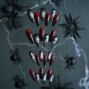 Wholesale Halloween bloody ghost nail art patches wearable nail tips