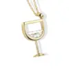 Wholesale Copper Plating Wine Glass Copper Necklaces