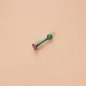 lip stud-Colorful / 10mm