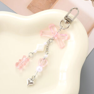 K4856 bear love pendant pink / Small pendant