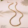 Wholesale Ion Plating (IP) 18K Gold Plated Solid Color 304 Stainless Steel Simple Style Classic Cool Waterproof Non Tarnish Necklace