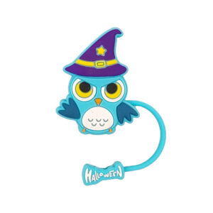 Halloween [Witch Owl] Blue - Straw Cap / Packaging without straw