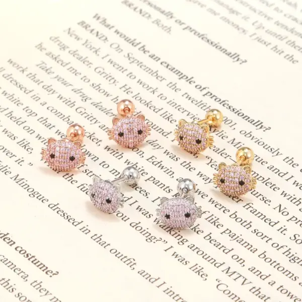 Wholesale Ear Cartilage Rings & Studs Animal Brass Gem