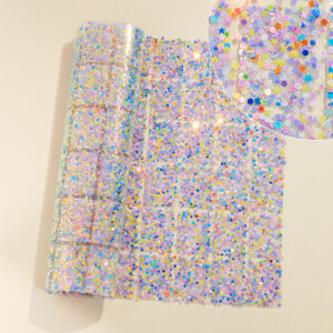 22 lake blue blue green white round star sequin style / Geometric special-shaped resin hot-melt adhesive tape [whole piece 24*40cm, small square 3*4cm]