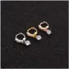 Ear Cartilage Rings & Studs Flower Copper Zircon