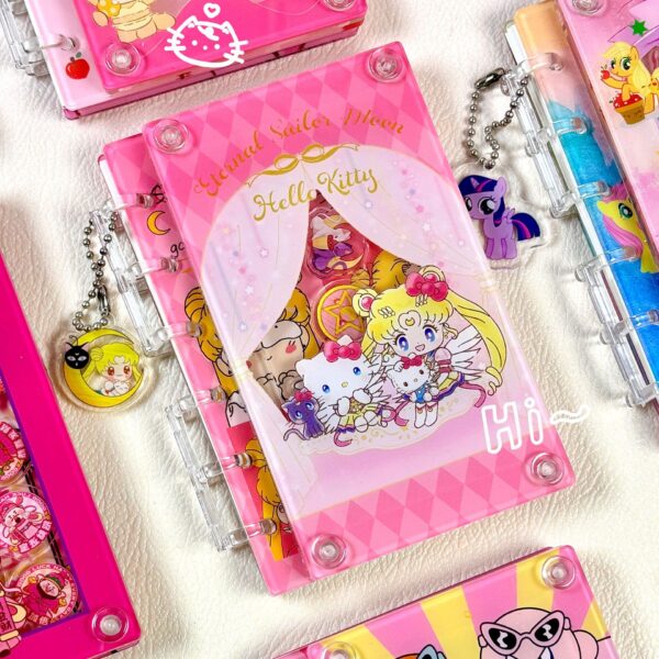 Wholesale A7 Cartoon Handbook Notepad Notebook Acrylic Rocking Notebook HD DIY Animation Student Diary