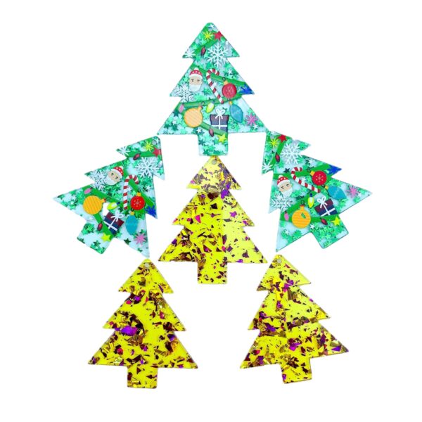 Wholesale Christmas fresh Christmas tree earrings pendants