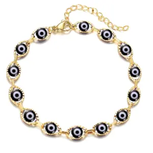Black Bracelet with Gold Background