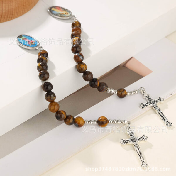 Wholesale Tiger Eye Rosary Prayer Gemstone Bracelet