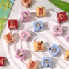 Wholesale Cartoon square bead printed character bead