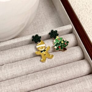 M8276 christmas snowman earrings