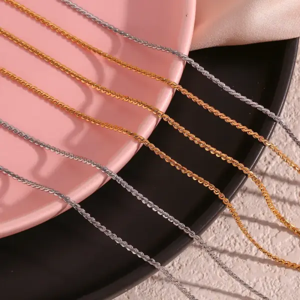 Wholesale 316L Stainless Steel Geometric Waterproof Non Tarnish Surgical Steel Elegant Simple Style Streetwear Jewelry Set For Women's