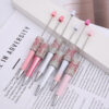 Wholesale Pink Butterfly Diamond Bead Pen