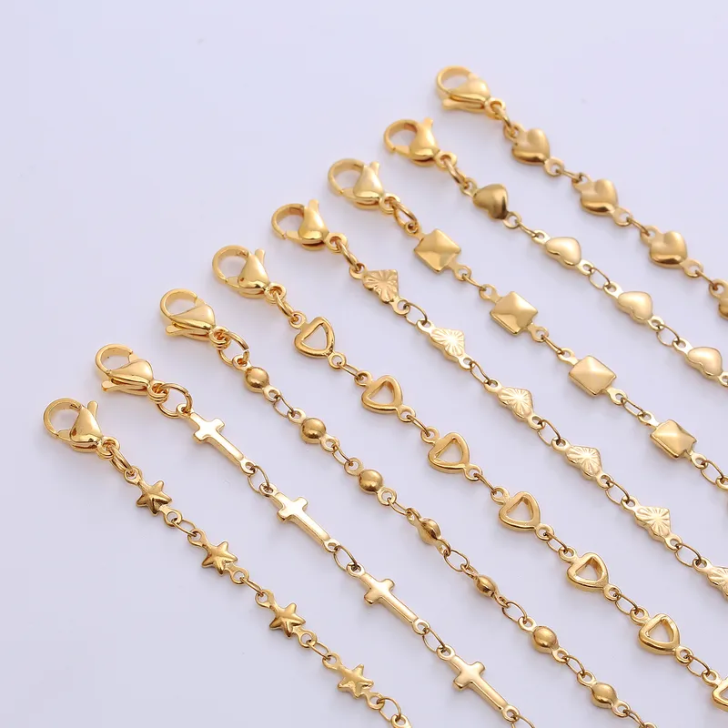 Wholesale Jewelry Simple Style Heart Shape Solid Color 304 Stainless Steel Bracelets Necklace