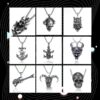 oly-863a7b5580bfa0ef987053e29850d638 Wholesale Fashion Niche Titanium Steel Necklace Men's Personality Punk Trend Chain Light Luxury Hip-Hop Pendant Accessories Cross-Border Hot Selling