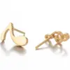 Wholesale PVD Coated 18K Gold Real Gold Plated Star Moon Spider Web 304 Stainless Steel Modern Style Waterproof Non Tarnish Ear Studs