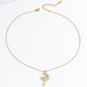 X1805 star and moon necklace