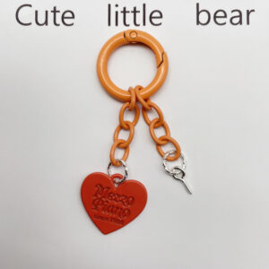 Orange/orange / Cute creative keychain (good gloss)