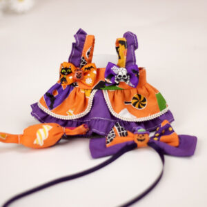 Orange Halloween Dress Set / Suitable for a 20cm tall child aged three.