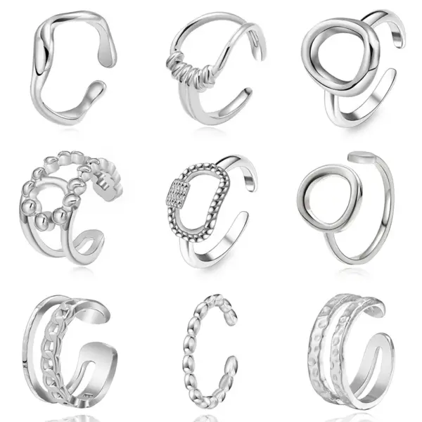 PVD Coated 18K Gold Real Gold Plated Geometric 304 Stainless Steel Simple Style Waterproof Non Tarnish