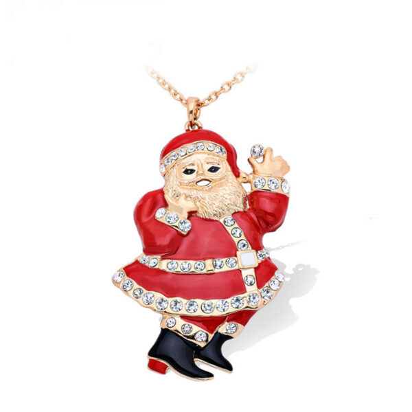 oly-865f0801904aa56790c8a9e849371947 Wholesale Cute Santa Claus long sweater necklace
