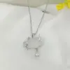 Wholesale 201 Stainless Steel Gold Plated Silver Plated Inlay Clouds Resin Zircon Pendant Necklace