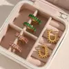 PVD Coated Real Gold Plated 18K Gold C Shape 304 Stainless Steel Fashion Waterproof Non Tarnish Earrings