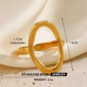 Golden Oval Ring