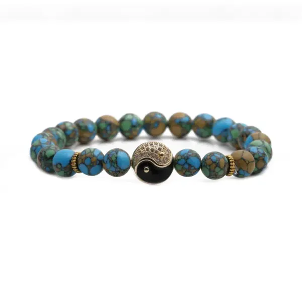 Wholesale Vintage Style Simple Style Geometric Agate Stone No Inlaid Natural Stone Bracelet In Bulk