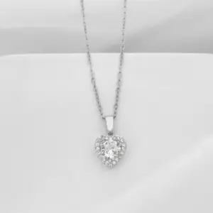 Loving Heart Zircon Necklace